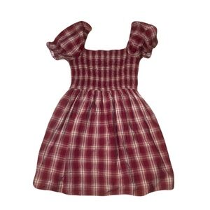 Bella Marie Red Plaid Midi Dress